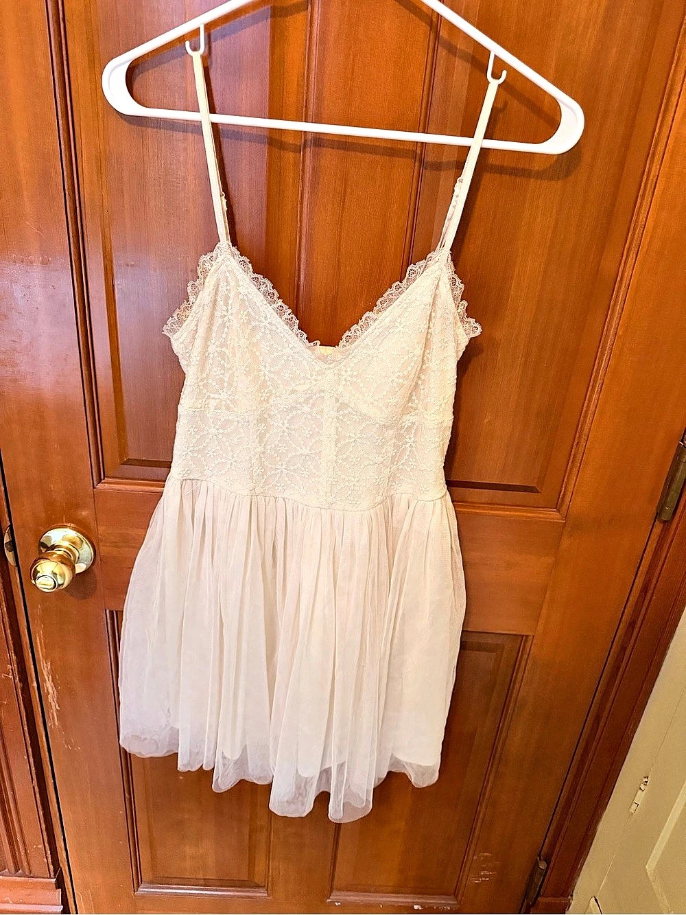 Romantic Lace Babydoll Mini Dress - feminine, coquette, princess, fairy